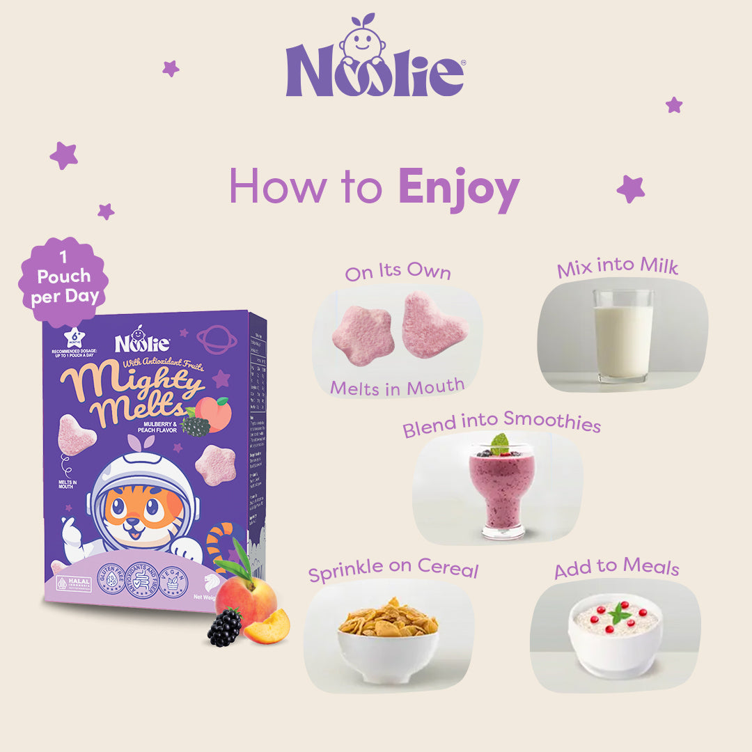 Noolie® Mighty Melts, Immunity & Antioxidant Boost for Kids (Dairy-Free)