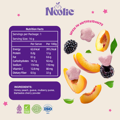 Noolie® Mighty Melts, Immunity & Antioxidant Boost for Kids (Dairy-Free)